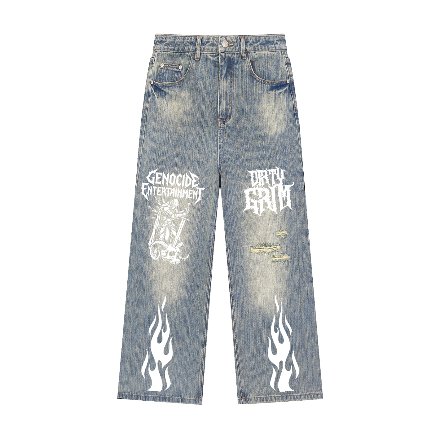 Genocide - Distressed Denim Jeans